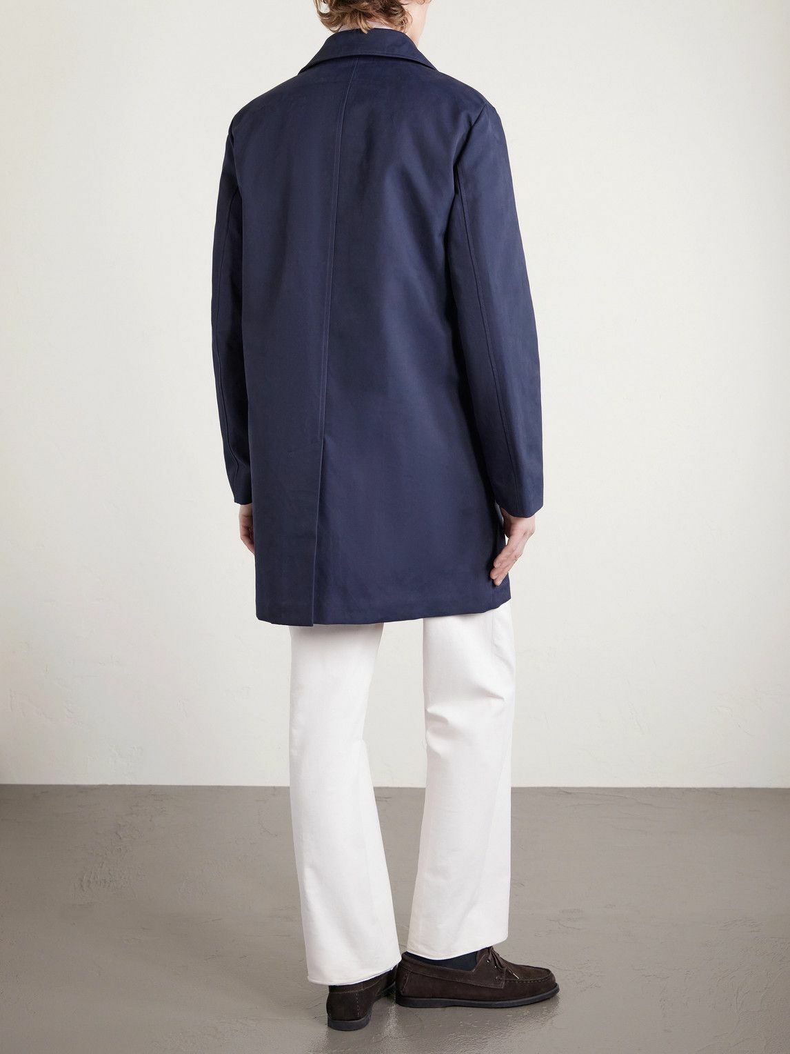 Paul Smith - Cotton-Blend Gabardine Coat - Blue