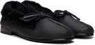 HEREU Black Tilla Shearling Loafers