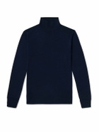 Canali - Wool Rollneck Sweater - Blue