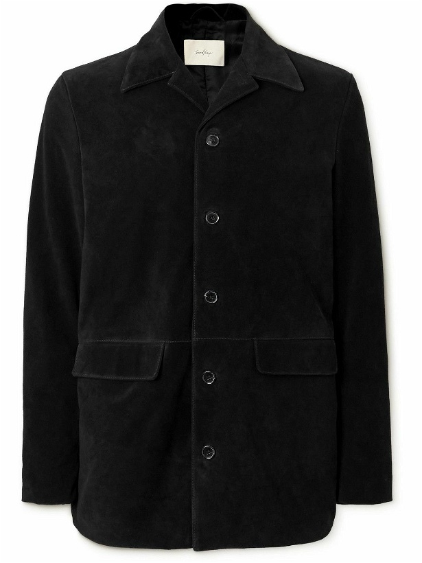 Photo: SECOND / LAYER - Suede Overshirt - Black