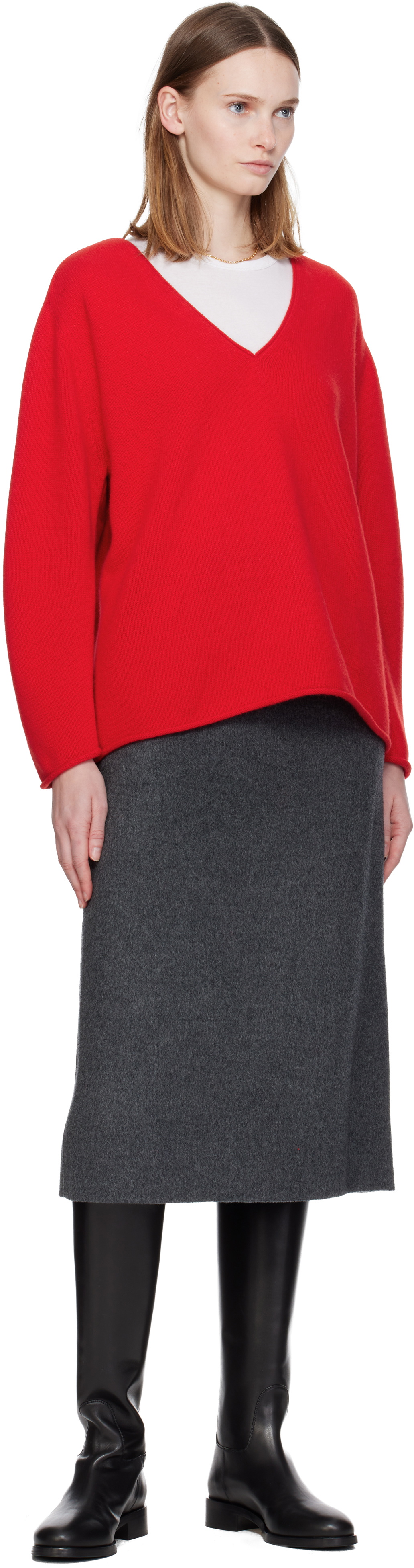Nothing Written Gray Sander Midi Skirt