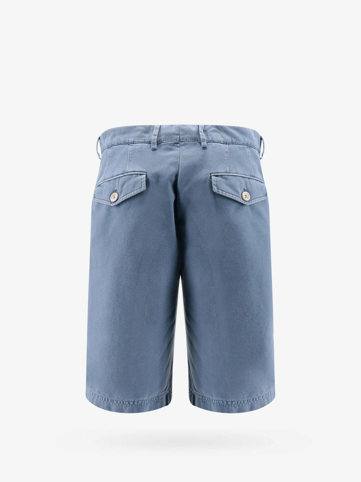 ショートパンツ BRUNELLO CUCINELLI Turn-up Bermuda shorts Garment-dyed Bermuda shorts for Man in White | Brunello