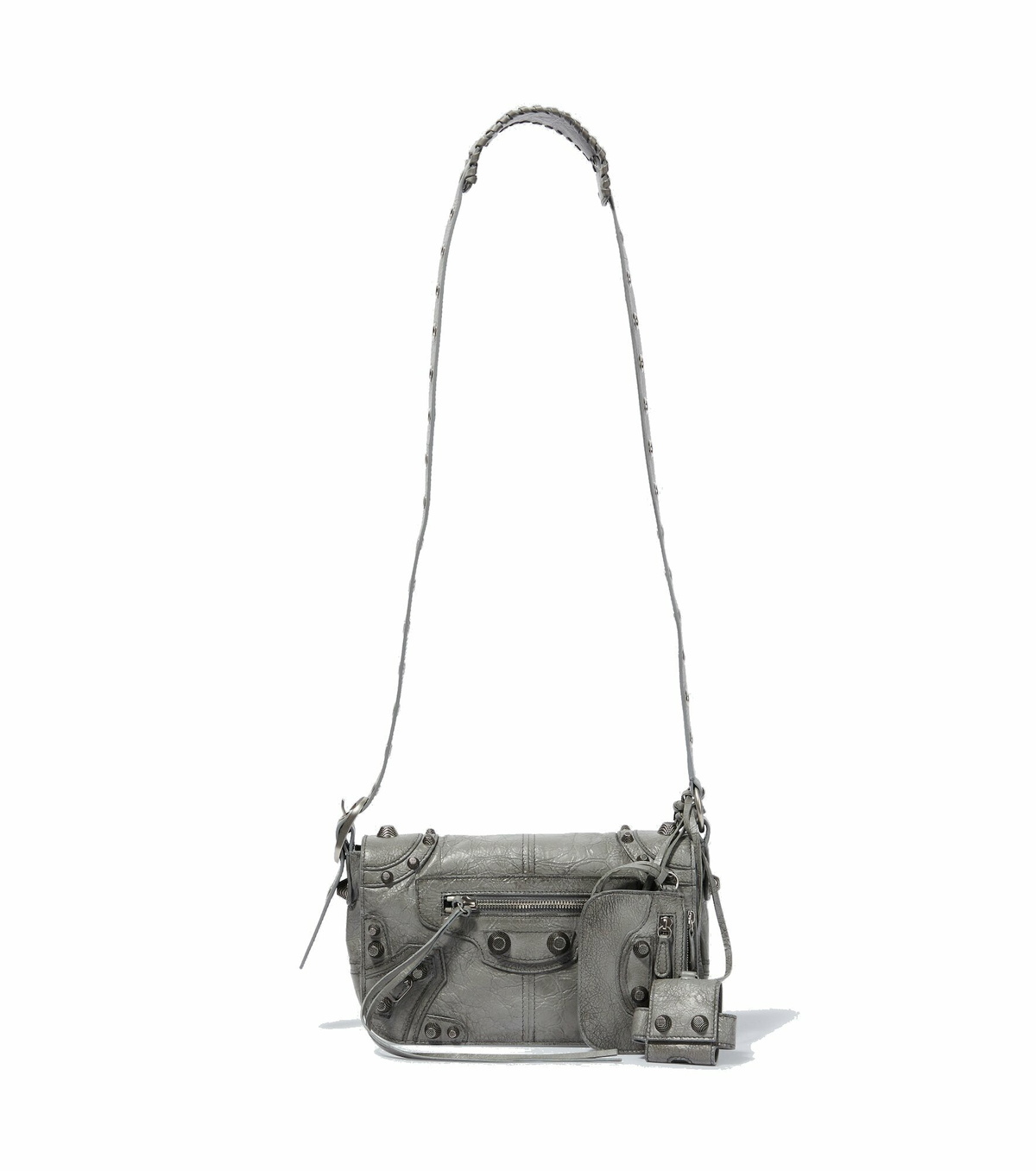 【関税&送料込】Balenciaga Leather Le Cagole Sling Xs Should Balenciaga XS Black Le Cagole Cylinder Sling Bag