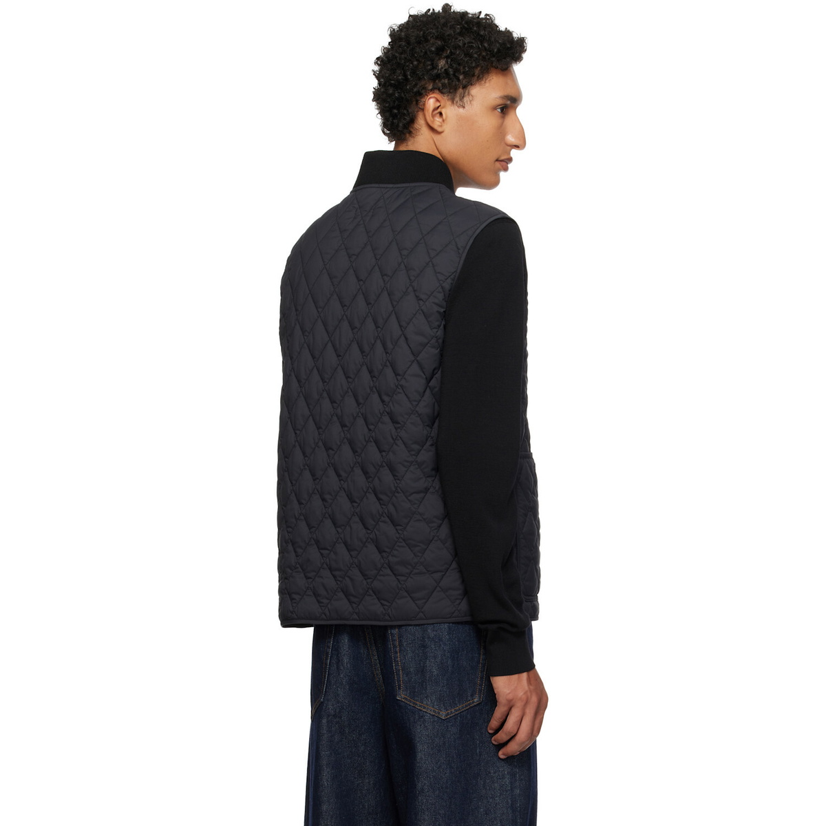 Burberry Black Quilted Nylon Vest