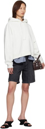 Acne Studios Black Loose Fit Denim Shorts