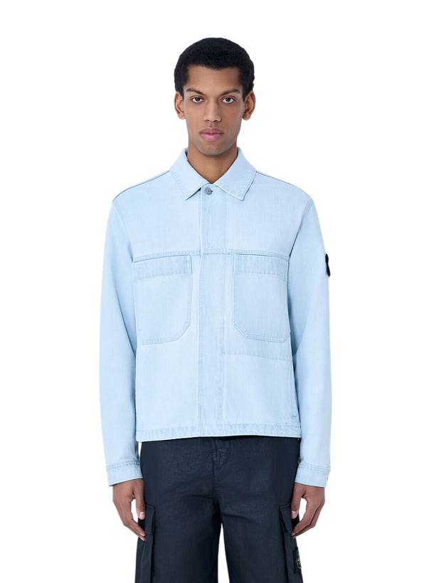 Photo: Stone Island Denim Biker Jacket