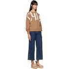 Chloe Pink Chloe Writing Crewneck Sweater