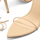 Femme LA Women's Luce Lace Up Sandal Heel in LttCrm