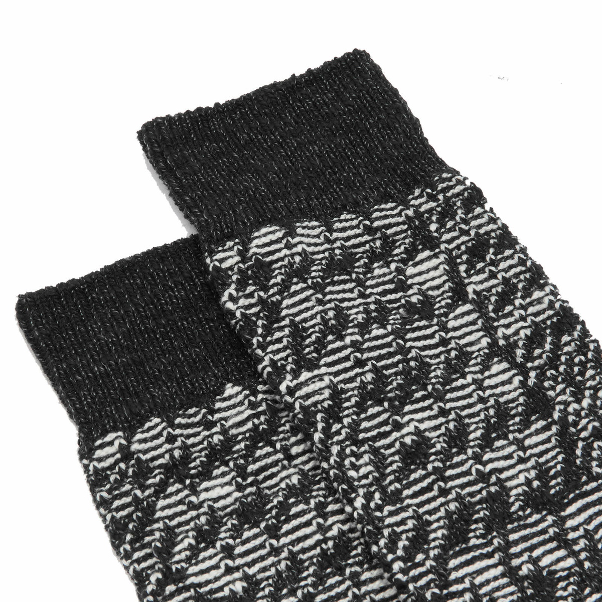 Anonymous Ism Houndtooth JQ Crew Sock in Black