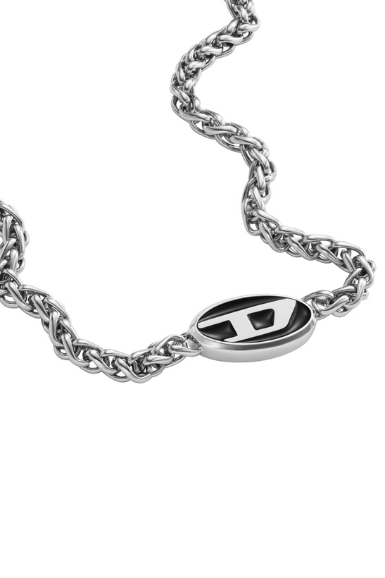 Photo: Diesel Stainless steel chain necklace - Necklaces - Unisex - Silver