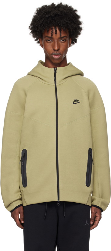 Photo: Nike Khaki Sportswear Tech Windrunner Hoodie