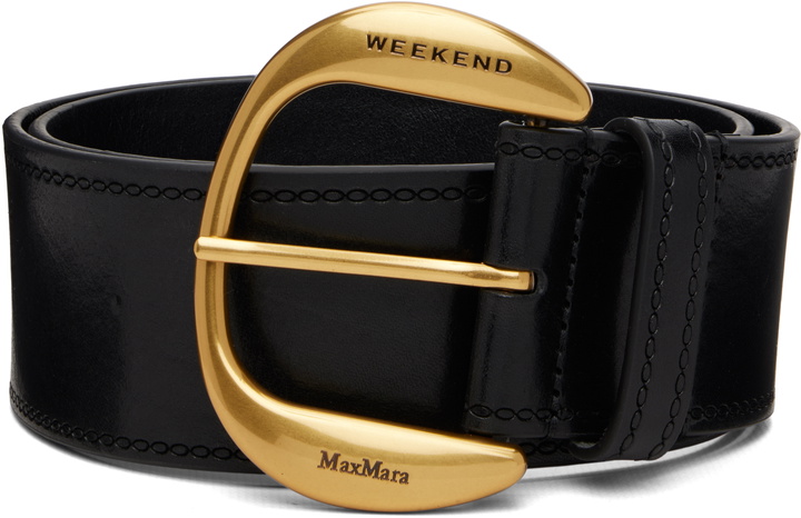 Photo: Weekend Max Mara Black Wkalaccato Belt