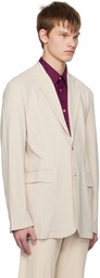 Acne Studios Beige Single-Breasted Blazer