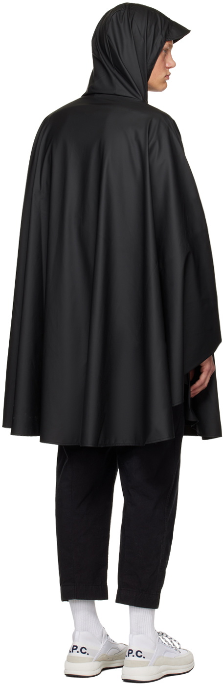 RAINS Black Cape Jacket Rains