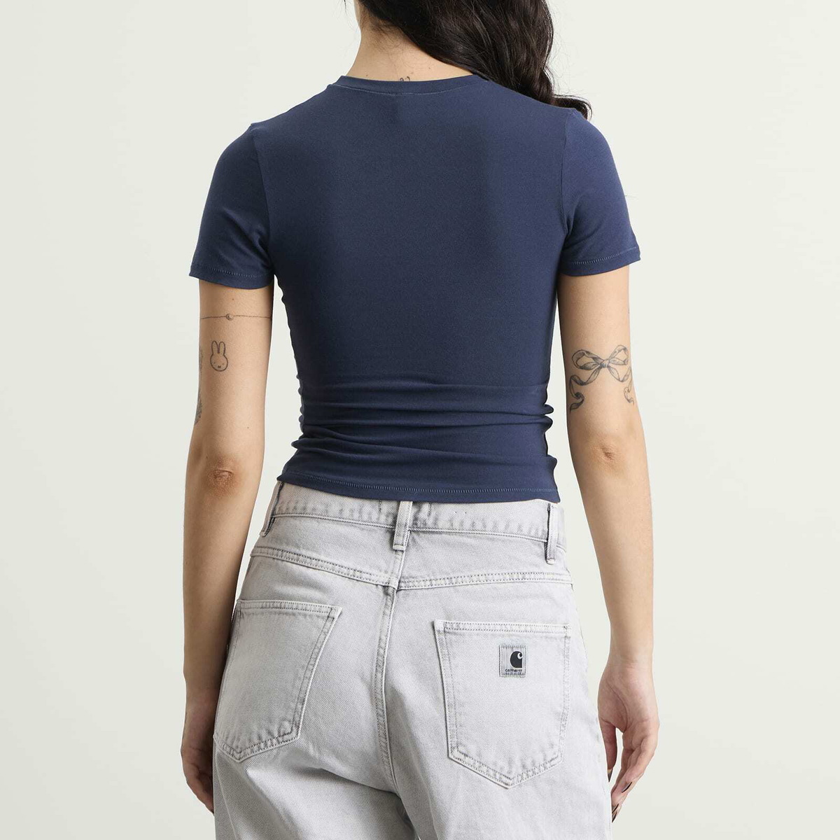 SKIMS Women's Cotton Jersey T-Shirt in Navy