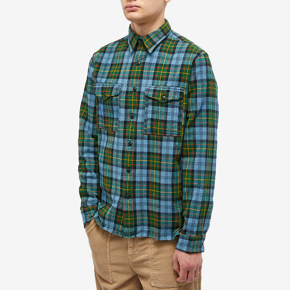 RRL Men's Mercer Check Shirt in Blue/Multi RRL