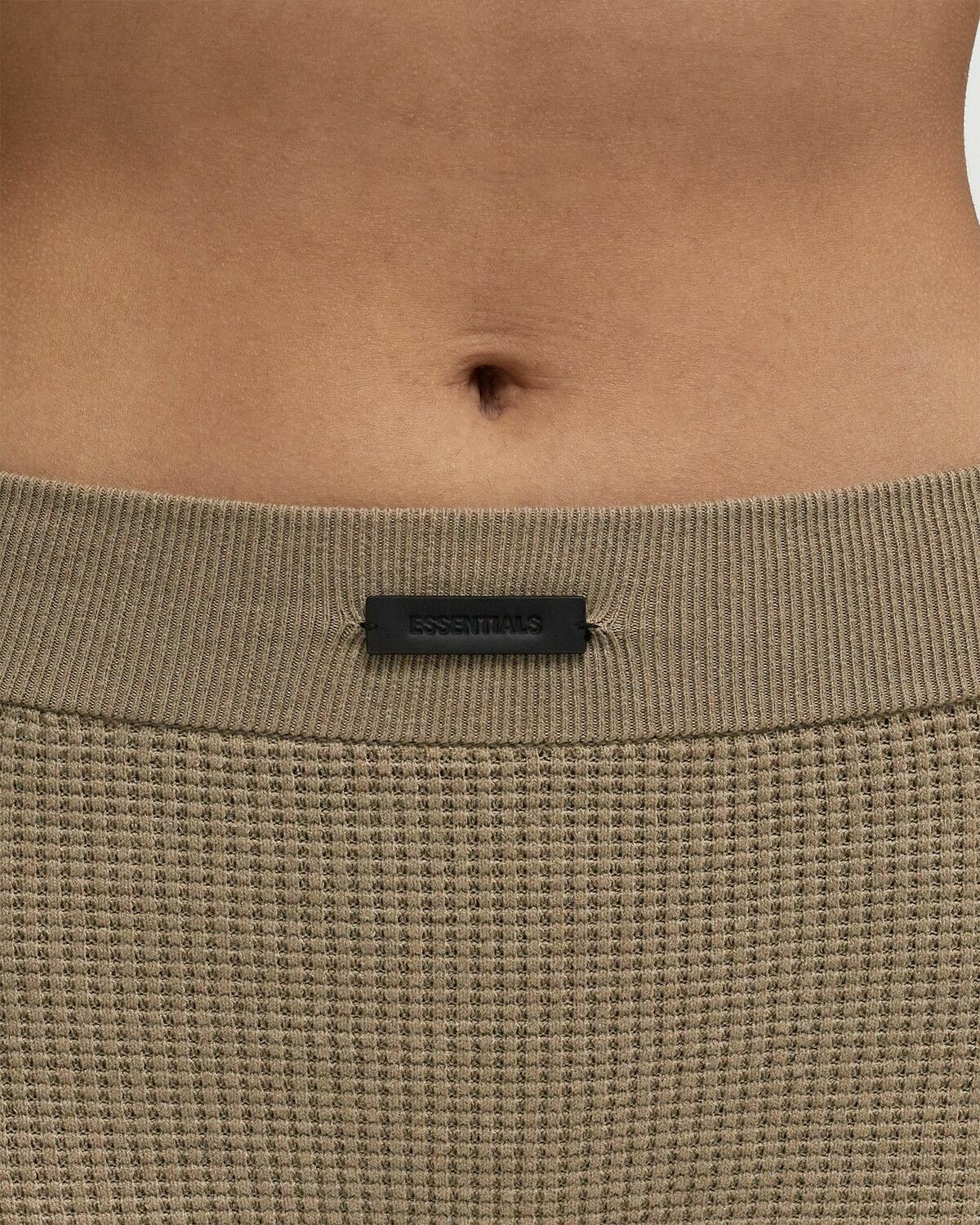 Fear of God Essentials WAFFLE BOXER Beige Womens Panty