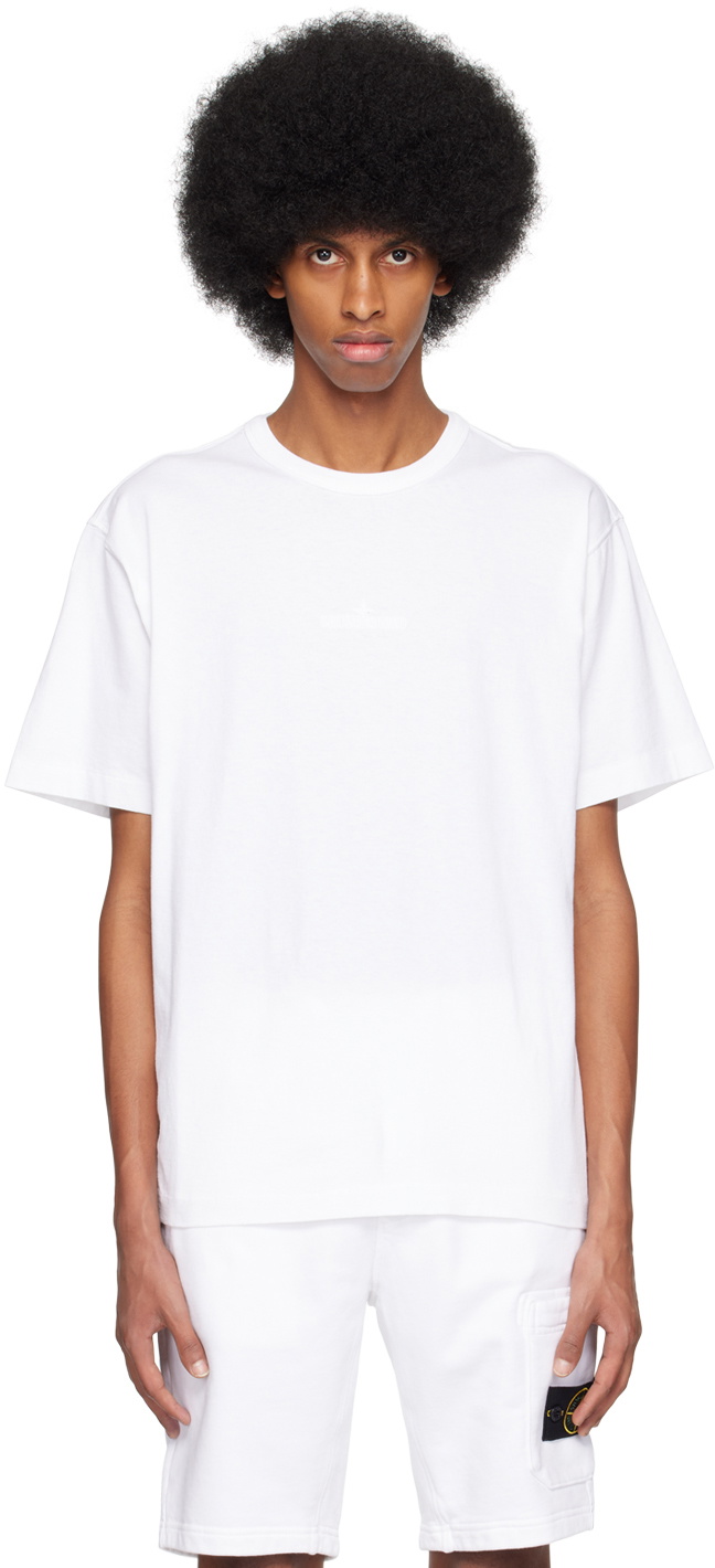Stone Island White 20444 T-Shirt Stone Island