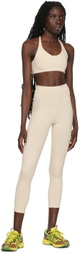 Live the Process Off-White Crystal Sport Leggings