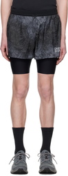OVER OVER Gray Two Layer Shorts