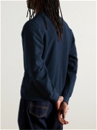 Noah - Core Logo-Embroidered Cotton-Jersey Sweatshirt - Blue