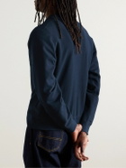 Noah - Core Logo-Embroidered Cotton-Jersey Sweatshirt - Blue
