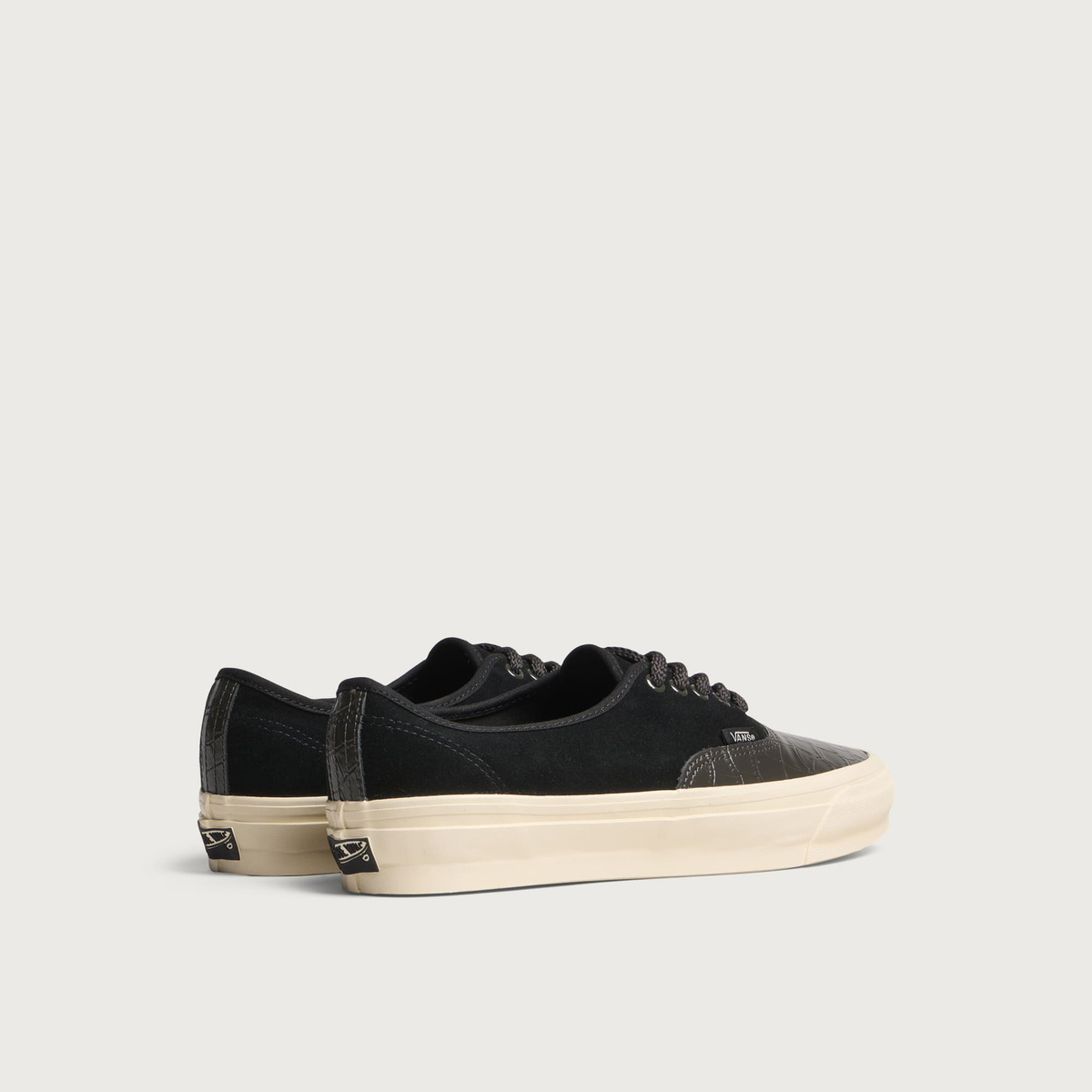 Vans LX Authentic 44 Sneaker in Black/Sand White