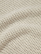 John Smedley - Upson Ribbed Recycled Cashmere and Merino Wool-Blend Sweater - Neutrals