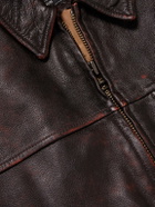 FrizmWORKS - Distressed Leather Jacket - Brown