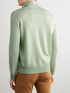 Loro Piana - Roadster Striped Cashmere Half-Zip Sweater - Green