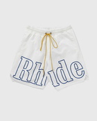 Rhude Logo Track Short White - Mens - Sport & Team Shorts