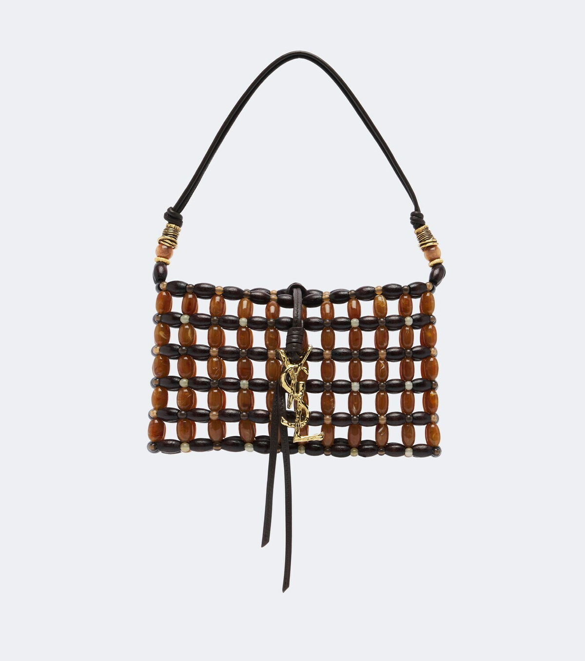 Saint Laurent Cassandre beaded shoulder bag