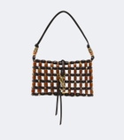 Saint Laurent Cassandre beaded shoulder bag