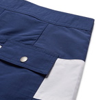 Saturdays NYC - Grant Slim-Fit Short-Length Colour-Block Swim Shorts - Men - Blue