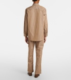 Leset Yoshi striped cotton-blend twill shirt