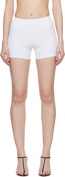 VETEMENTS White Push-Up Yoga Shorts