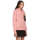 Dolce and Gabbana Pink Crown Patch Hoodie