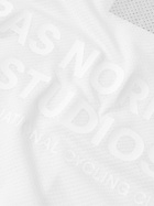 Pas Normal Studios - Solitude Logo-Print Polartec® DELTA™ Mesh Cycling Jersey - White