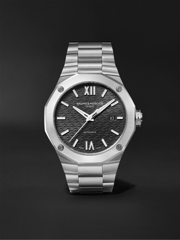 Photo: BAUME & MERCIER - Riviera Automatic 42mm Stainless Steel Watch, Ref. No. M0A10621
