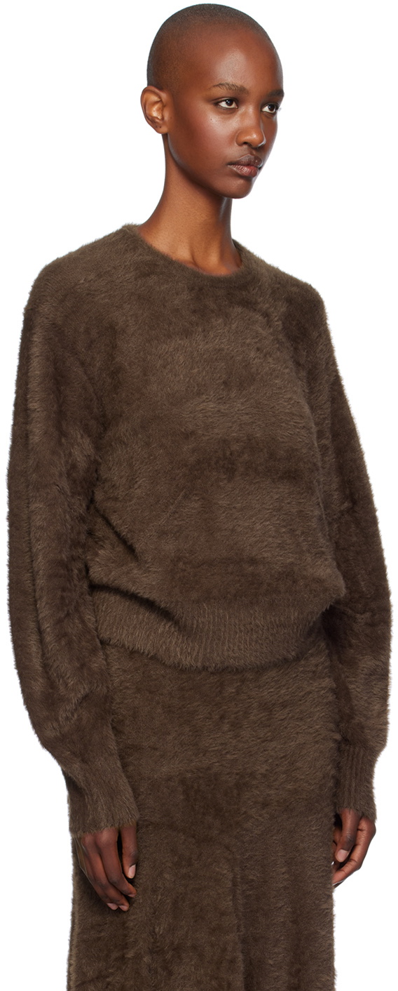 Helmut Lang Brown Eyelash Apex Sweater Helmut Lang