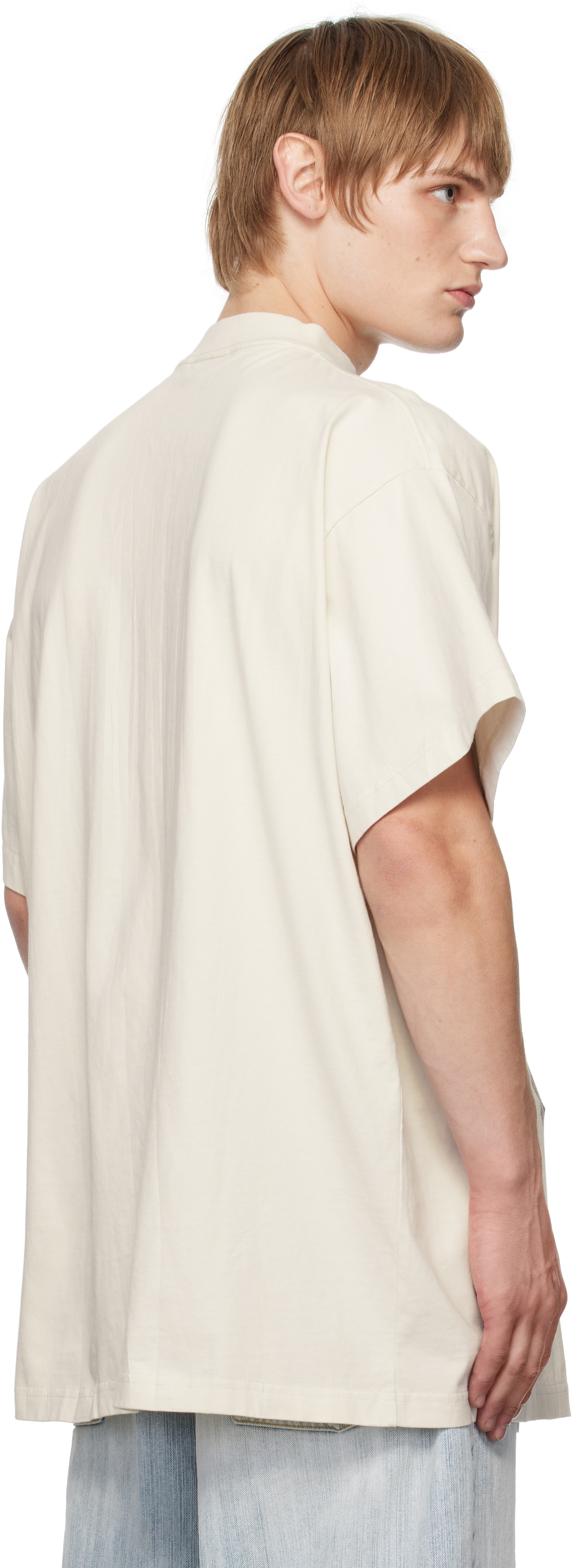 【関税込み】Balenciaga オフホワイト l BB Stencil Tシャツ Balenciaga Off-White Metal BB Stencil T-shirt Balenciaga