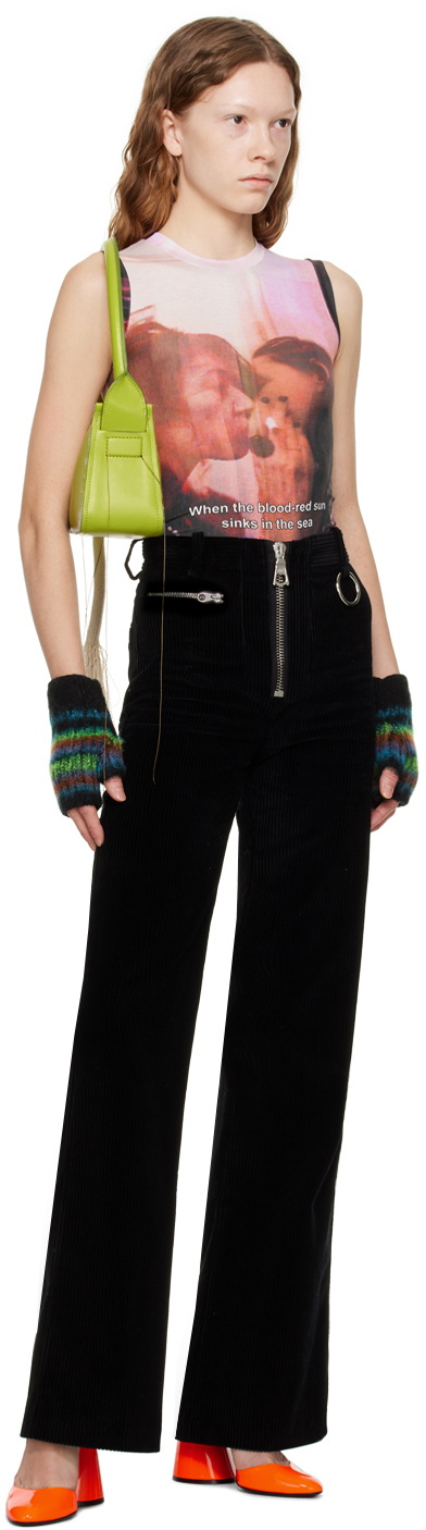 Meryll Rogge Black O-Ring Trousers
