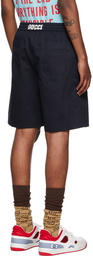 Gucci Navy Cotton Shorts