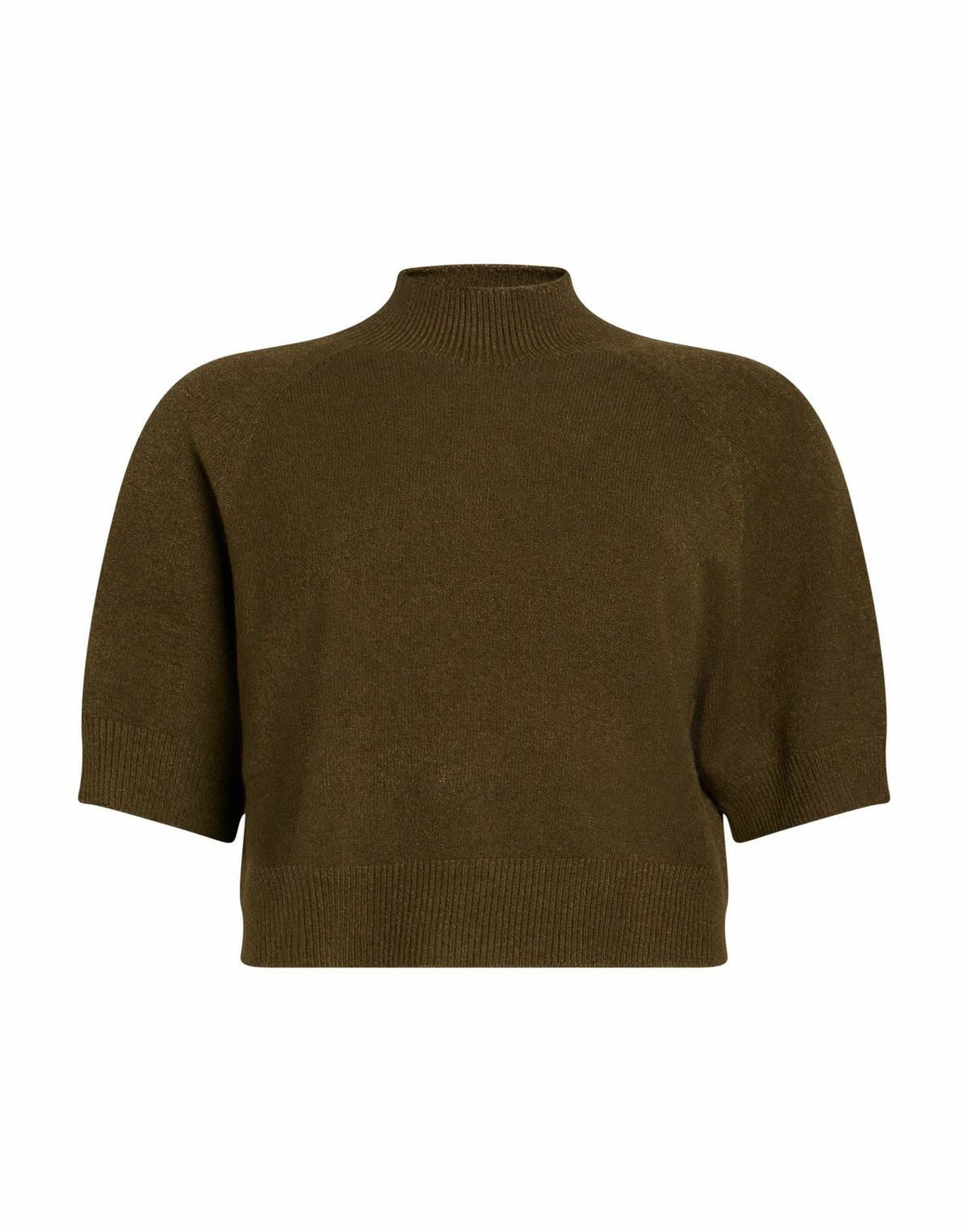 Manila Grace Womens Turtleneck Military in Green