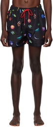 Paul Smith Black South Way Swim Shorts