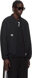 Umbro Black Padded Bomber Jacket
