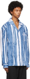 Feng Chen Wang Blue & White Hand-Painted Shirt