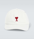 Ami Paris Logo embroidered twill baseball cap