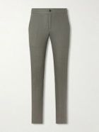 Kiton - Tapered Linen Trousers - Green