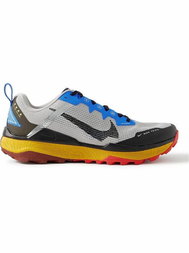 Photo: Nike Running - Wildhorse 8 Rubber-Trimmed Mesh Running Sneakers - Gray